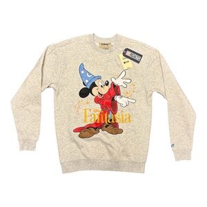 DISNEY x RSVLTS Fantasia Mickey Mouse Crewneck Sweater - Gray